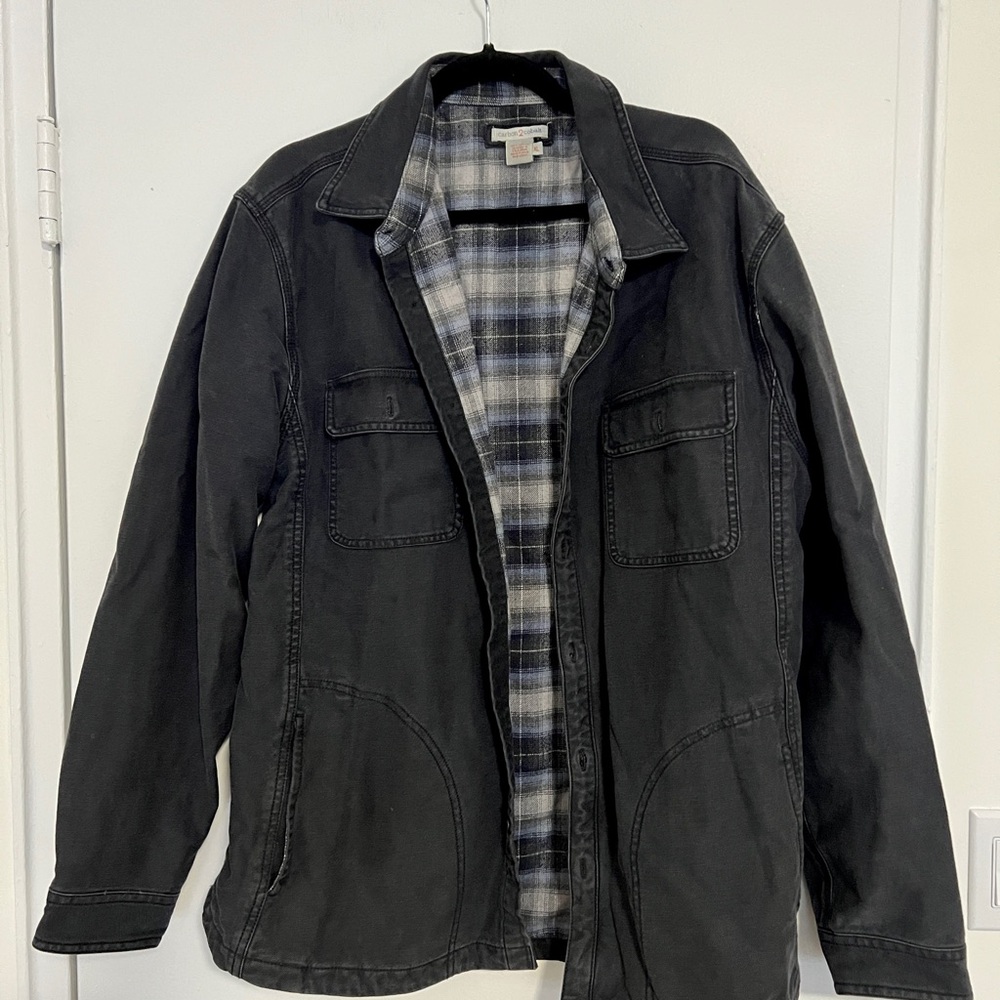 Carbon 2 Cobalt Men's Plaid Lined Flipside Jac-Shirt
